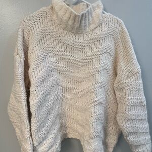 Wishlist Cream Cowl Neck Sweater